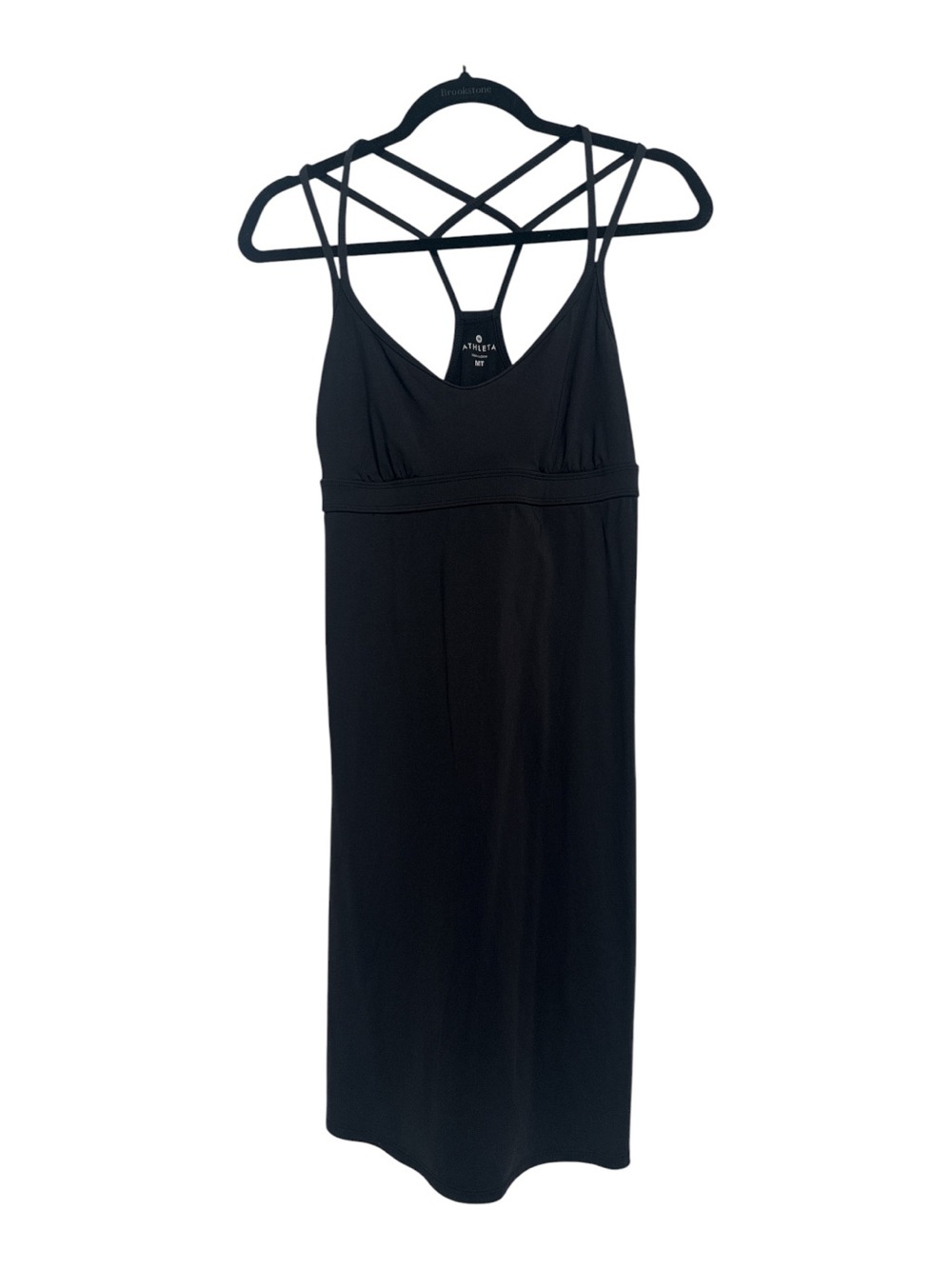 Athleta Black Racer Back Dress Built-in Bra Tennis Pickel Ball